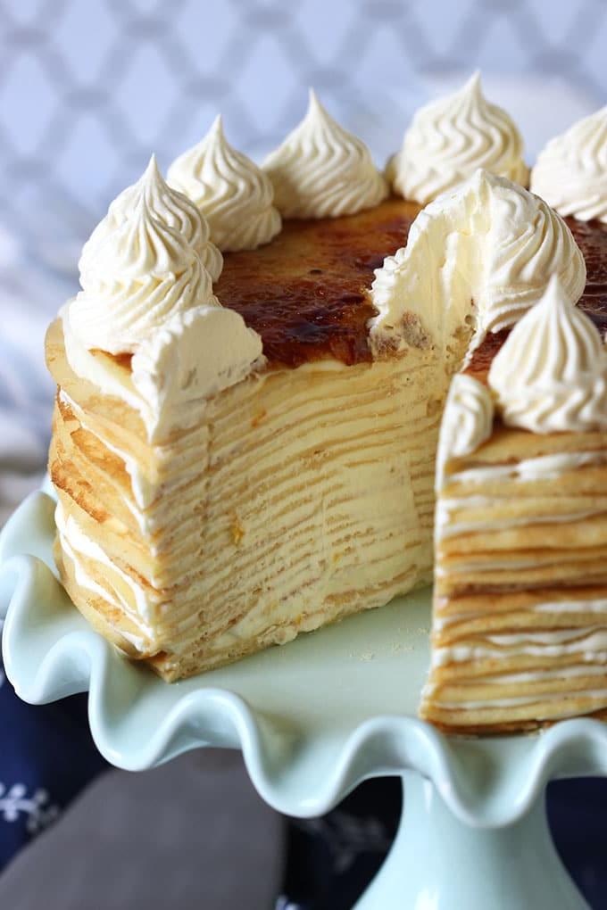 Torta di Crêpes al Limone e Mascarpone 4 Dessert Primaverile: Torta di Crêpes con Crema al Limone e Mascarpone Fatta in Casa