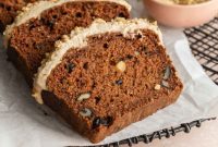 Cashew Cream Frosted Carrot Cake Loaf