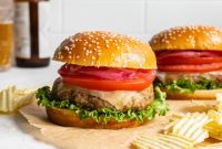 Juicy Air Fryer Turkey Burgers
