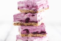 Refreshing Lemon Blueberry Swirl FroYo Bars
