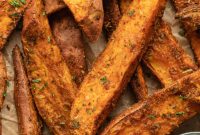 Golden Crispy Air Fryer Sweet Potato Wedges