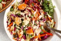 Zesty Ginger Sesame Cabbage Slaw