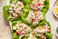 Light and Fresh Tuna Lettuce Wraps: Mayo and Dairy-Free