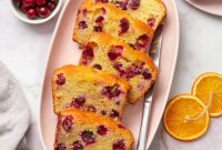 Bright Cranberry Orange Almond Flour Loaf