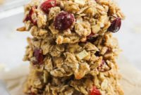 Gluten Free Dairy Free Cranberry Apple Breakfast Cookies