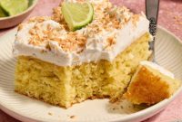Tropical Almond Flour Coconut Lime Cake