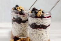 Overnight Blueberry Chia Oats