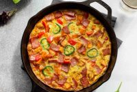 Golden Sweet Potato Frittata with Crispy Turkey Bacon