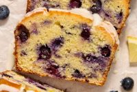Zesty Lemon Blueberry Almond Loaf