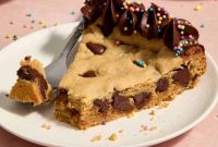 Decadent Almond Flour Peanut Butter Chocolate Chip Cookie Cake