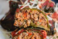 Turkey Quinoa Stuffed Collard Rolls