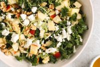 Vibrant Kale and Brussels Sprouts Salad