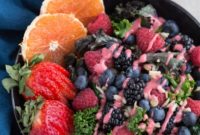 Bright Berry Citrus Kale Salad, Raspberry Drizzled