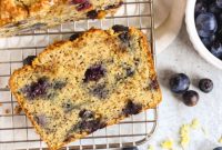 Zesty Lemon Blueberry Almond Loaf