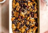 Cherry Infused French Toast Casserole