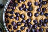 Aromatic Rosemary Grape Ricotta Cake