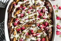 Jeweled Cranberry Pumpkin French Toast Bake