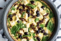 Vibrant Mediterranean Quiche with Golden Almond Crust