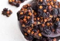 Spiced Raisin Chickpea Chocolate Bark