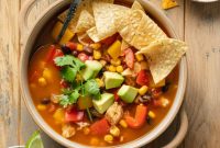 Southwestern Chicken Fajita Soup