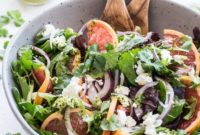 Zesty Grapefruit Creamy Goat Cheese and Cilantro Salad