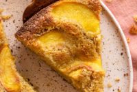 Creamy Ricotta Peach Cake