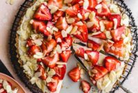 Creamy Vegan Strawberry Custard Tart