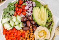 Vegan Mediterranean Buddha Bowls with Tahini Dressing