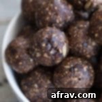 Dark Chocolate Cherry Power Poppers 2 Dark Chocolate Cherry Energy Bites