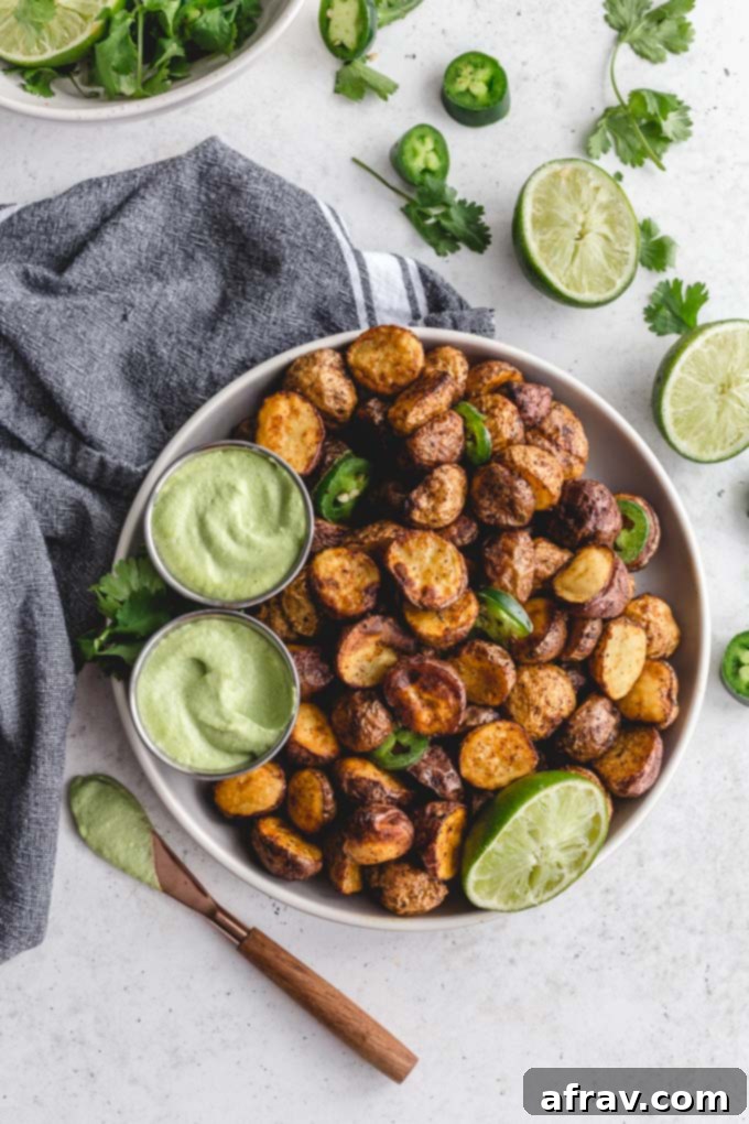 Crispy Air Fryer Baby Potatoes, a perfect brunch side.
