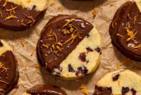 Almond Citrus Cranberry Slice-and-Bake Cookies