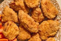 Garlic Parmesan Air Fryer Chicken Bites